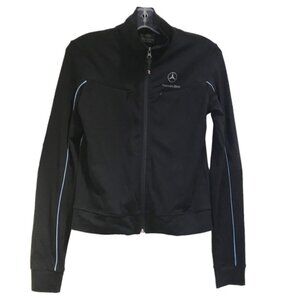 Mercedes Benz Collection NEW MB Logo Jacket Zip Athletic Stretch Top Pockets M